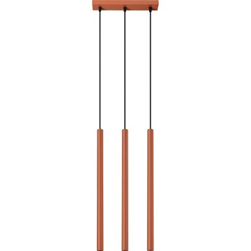 Suspension filaire PASTELO 3xG9/8W/230V rouge