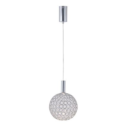 Suspension filaire PERFORATO LED/6,3W/230V 3000K chrome brillant d. 20 cm