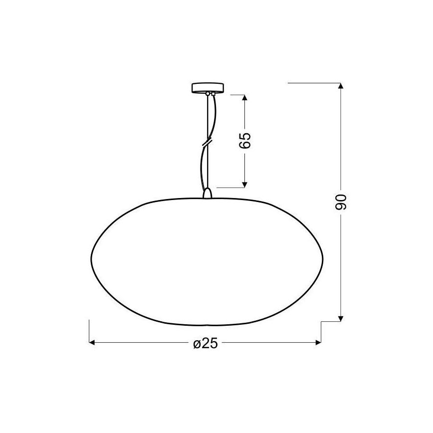 Suspension filaire PINIA 1xE27/60W/230V