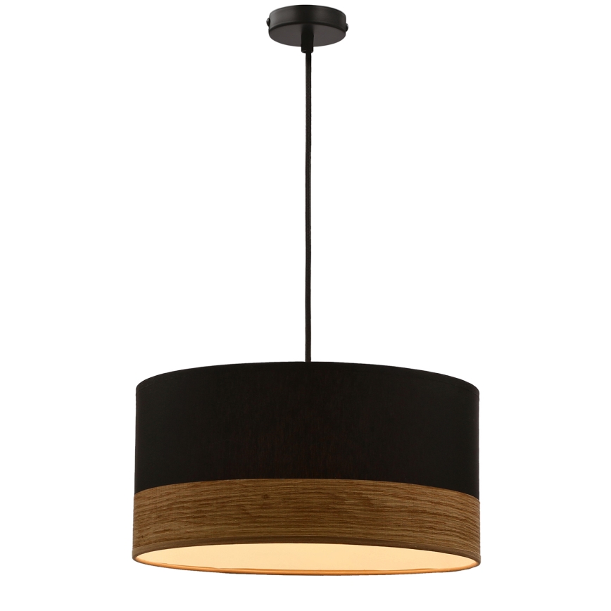 Suspension filaire PORTO 1xE27/60W/230V noir/marron