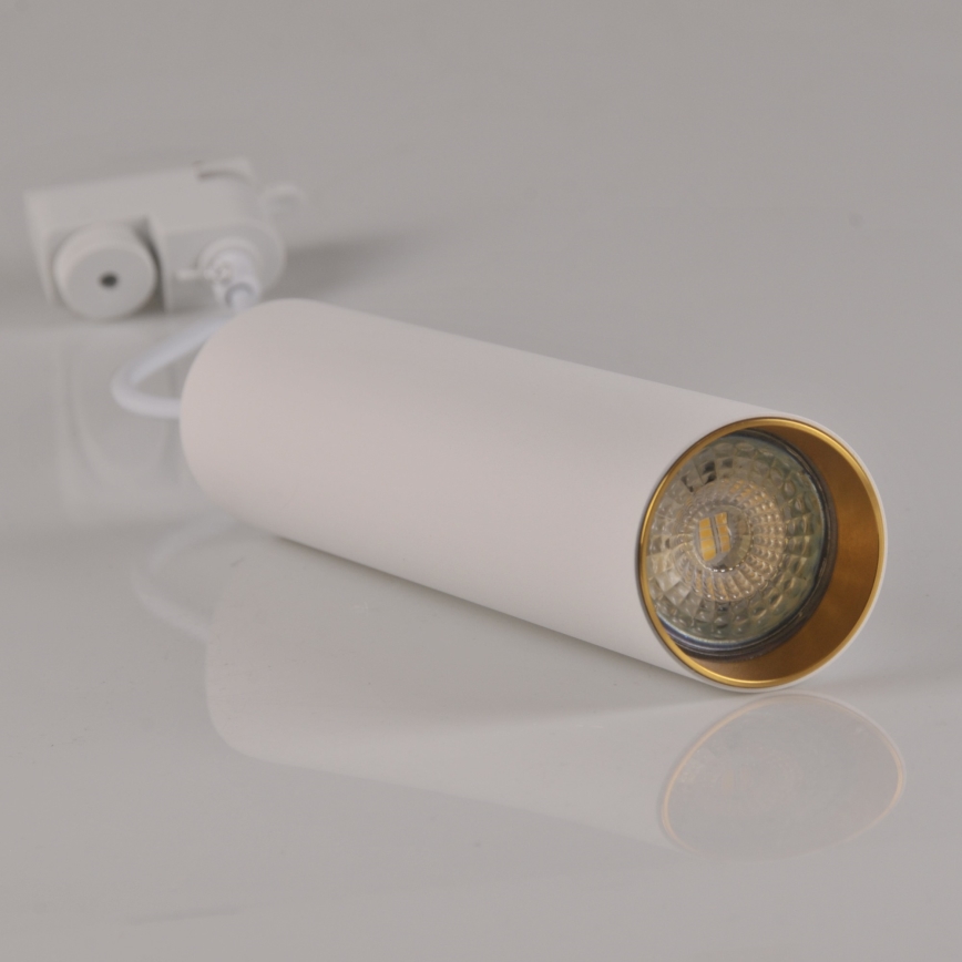 Suspension filaire pour système de rail MARIBEL 3xGU10/10W/230V + 1 m rail système blanc