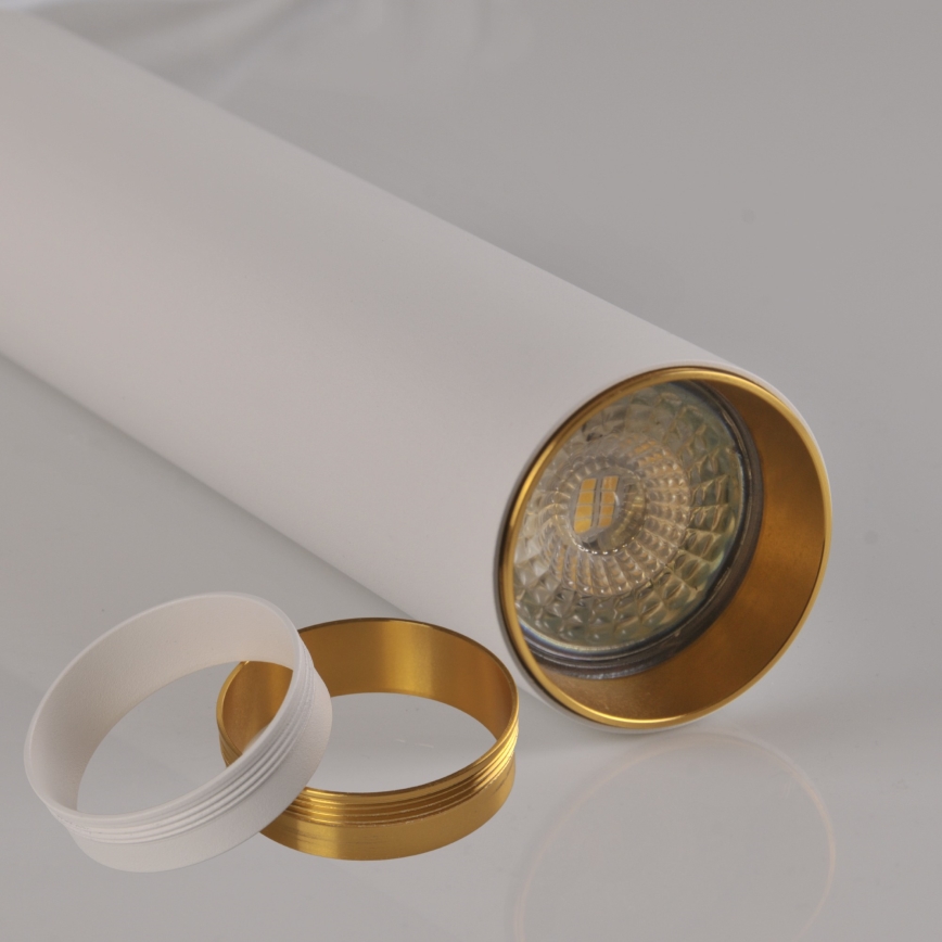 Suspension filaire pour système de rail MARIBEL 3xGU10/10W/230V + 1 m rail système blanc
