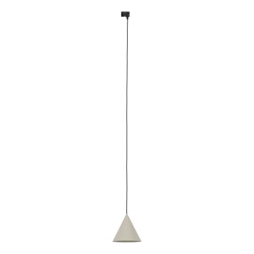 Suspension filaire pour système de rail monophasé CONO 1xE27/15W/230V noir/beige