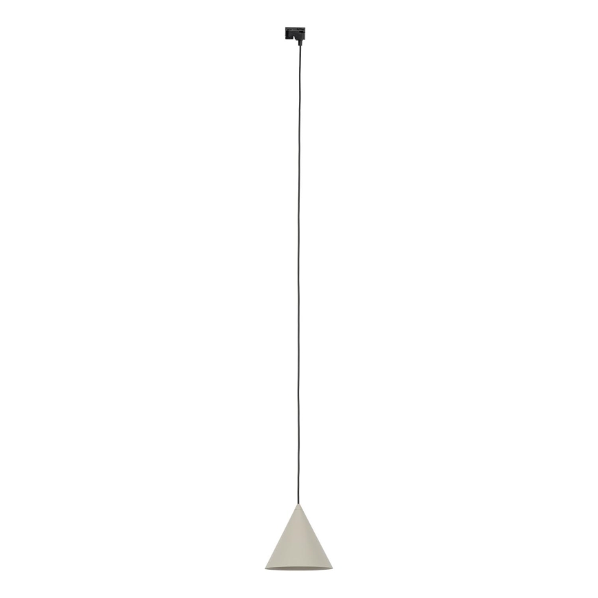 Suspension filaire pour système de rail monophasé CONO 1xE27/15W/230V noir/beige