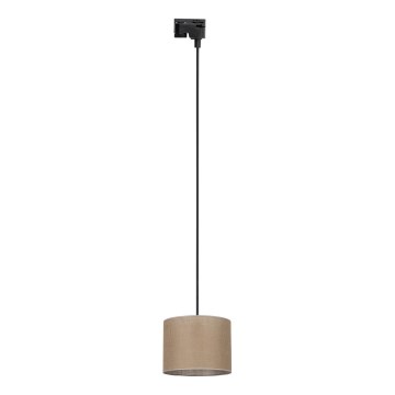 Suspension filaire pour système de rail monophasé TRACER 1xE27/15W/230V d. 20 cm noir/marron