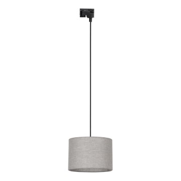 Suspension filaire pour système de rail monophasé TRACER 1xE27/15W/230V d. 30 cm noir/gris