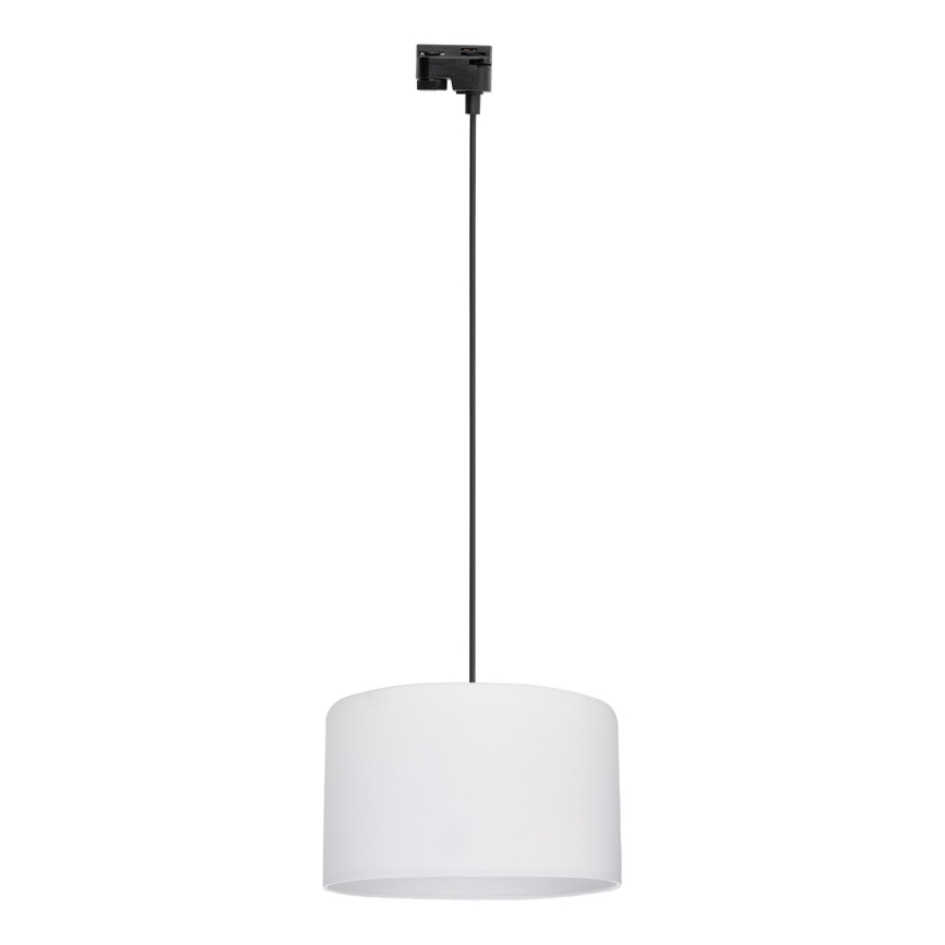 Suspension filaire pour système de rail monophasé TRACER 1xE27/15W/230V d. 38 cm noir/blanc