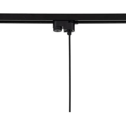 Suspension filaire pour système de rail monophasé TRACER 1xE27/15W/230V d. 38 cm noir