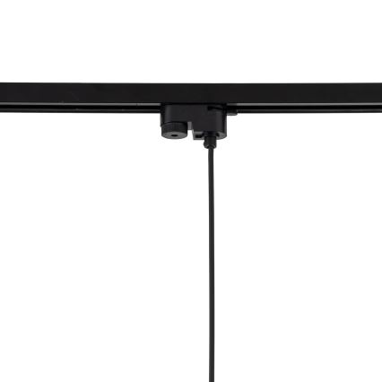 Suspension filaire pour système de rail monophasé TRACER 1xE27/15W/230V d. 38 cm noir/marron