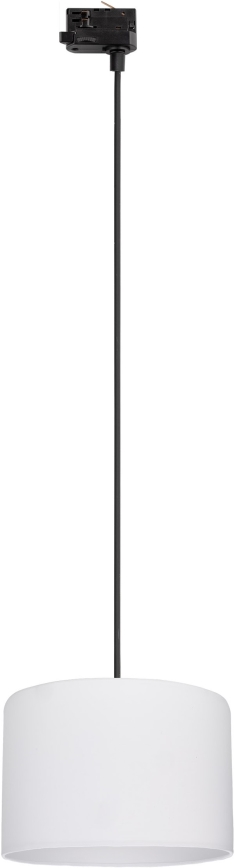 Suspension filaire pour système de rail triphasé TRACER 1xE27/15W/230V d. 30 cm noir/blanc