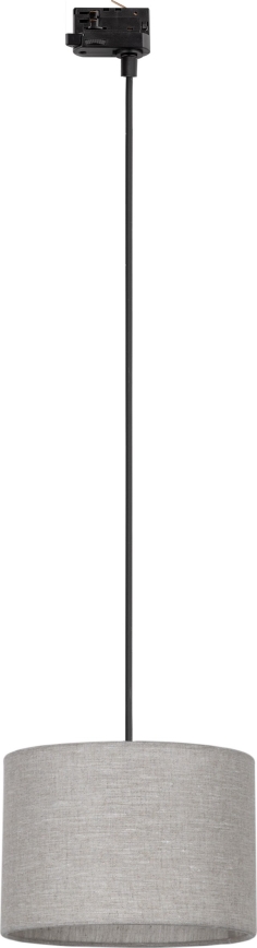 Suspension filaire pour système de rail triphasé TRACER 1xE27/15W/230V d. 30 cm noir/gris