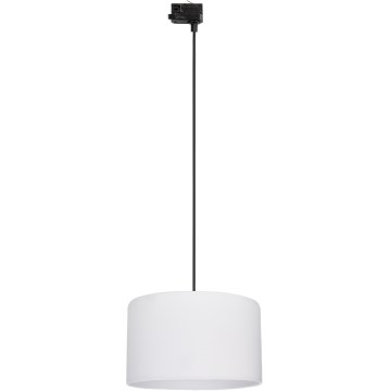 Suspension filaire pour système de rail triphasé TRACER 1xE27/15W/230V d. 38 cm noir/blanc