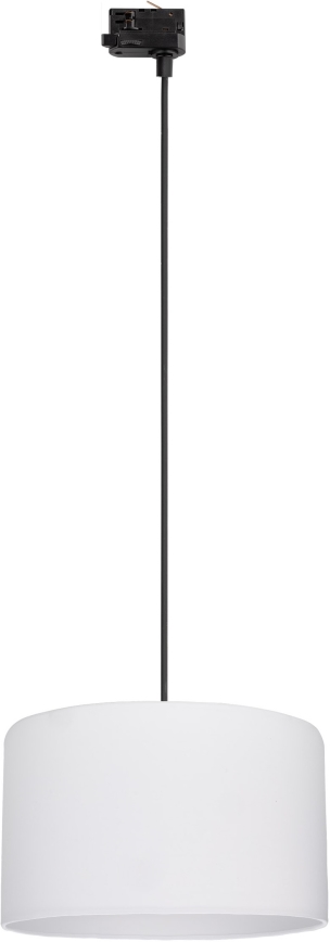 Suspension filaire pour système de rail triphasé TRACER 1xE27/15W/230V d. 38 cm noir/blanc