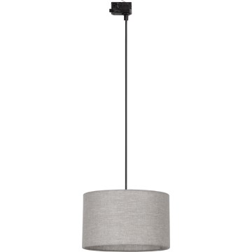 Suspension filaire pour système de rail triphasé TRACER 1xE27/15W/230V d. 38 cm noir/gris