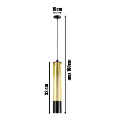 Suspension filaire PRESCOT 1xGU10/40W/230V doré