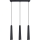 Suspension filaire PRYSM 3xG9/8W/230V noir
