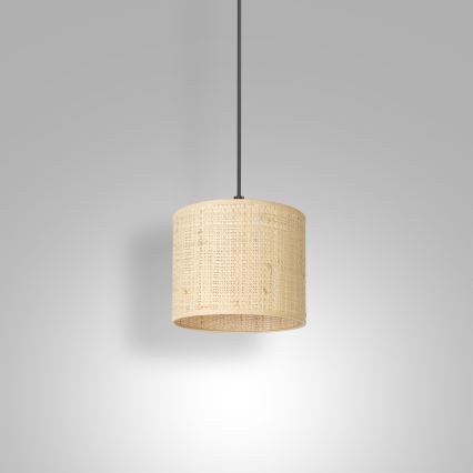 Suspension filaire RATTAN 1xE27/60W/230V d. 18 cm rotin