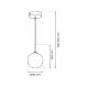 Suspension filaire REFLEX 1xE27/60W/230V d. 25 cm