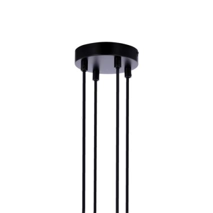 Suspension filaire RENO 4xE27/40W/230V noir/marron