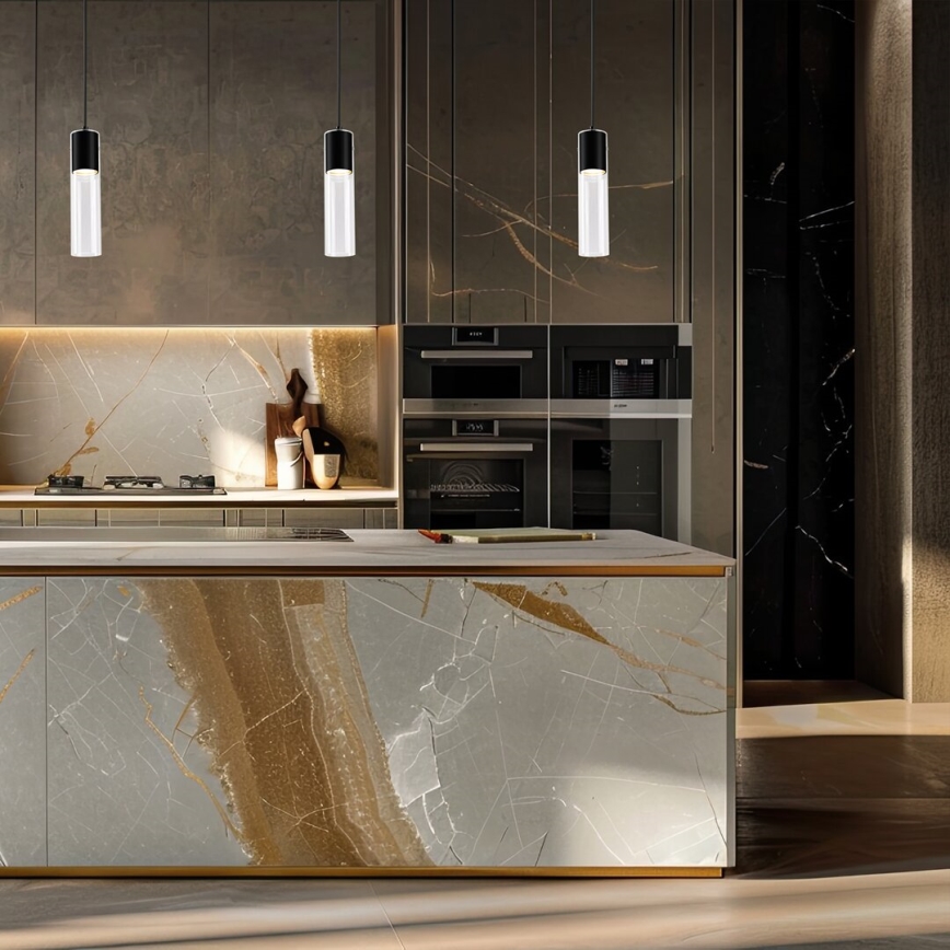 Suspension filaire RICKY 1xGU10/10W/230V noir