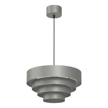 Suspension filaire RINGS 1xE27/15W/230V gris