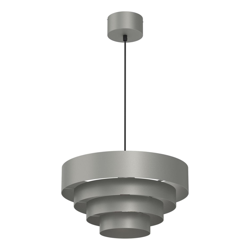 Suspension filaire RINGS 1xE27/15W/230V gris