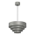 Suspension filaire RINGS 1xE27/15W/230V gris