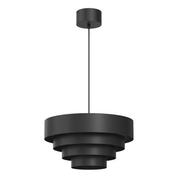 Suspension filaire RINGS 1xE27/15W/230V noir
