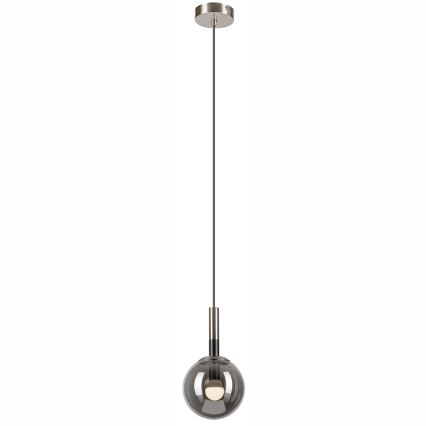 Suspension filaire ROLLO 1xE14/5W/230V chrome mat/fumé