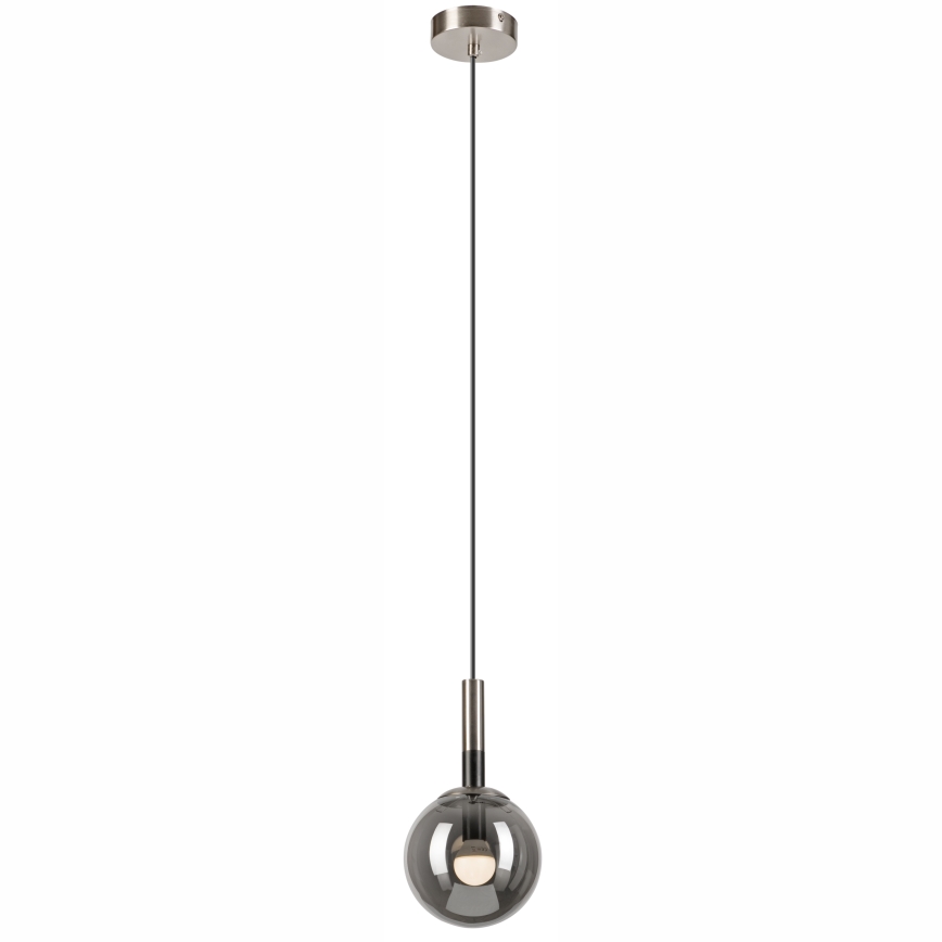 Suspension filaire ROLLO 1xE14/5W/230V chrome mat/fumé