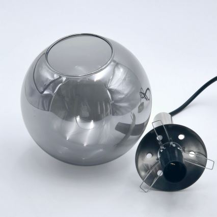 Suspension filaire ROLLO 1xE14/5W/230V chrome mat/fumé