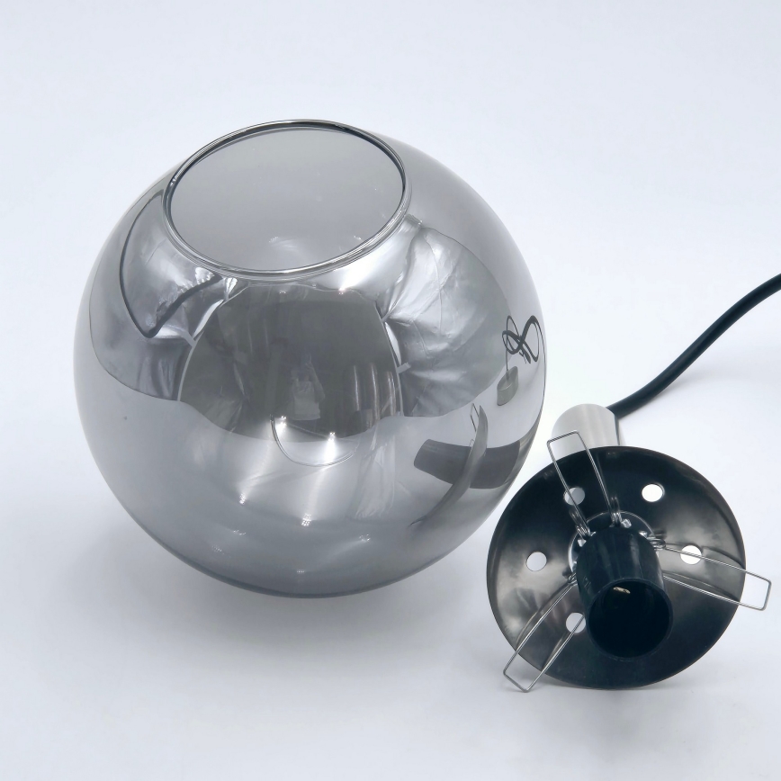 Suspension filaire ROLLO 1xE14/5W/230V chrome mat/fumé