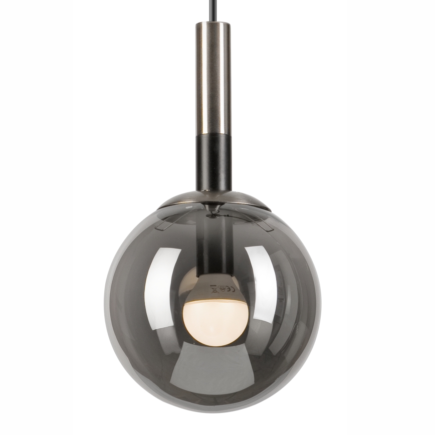 Suspension filaire ROLLO 1xE14/5W/230V chrome mat/fumé