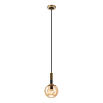 Suspension filaire ROLLO 1xE14/5W/230V doré/fumé beige