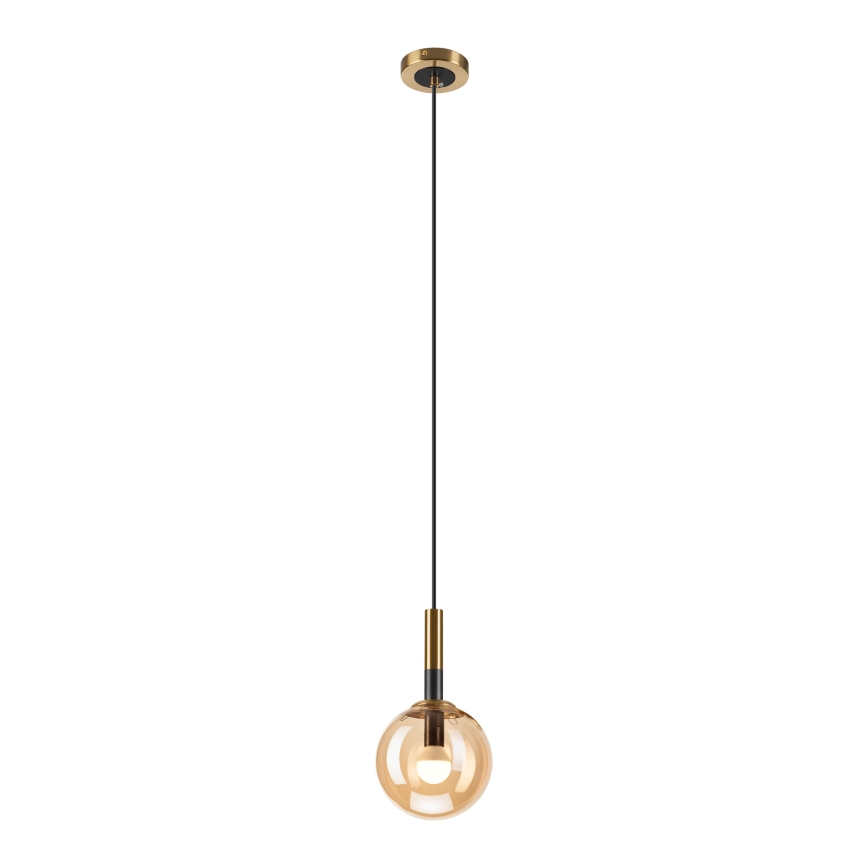 Suspension filaire ROLLO 1xE14/5W/230V doré/fumé beige