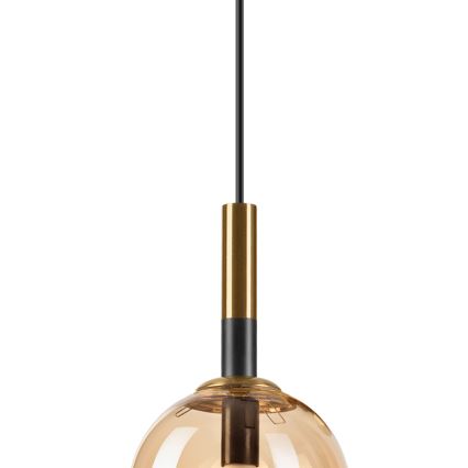 Suspension filaire ROLLO 1xE14/5W/230V doré/fumé beige