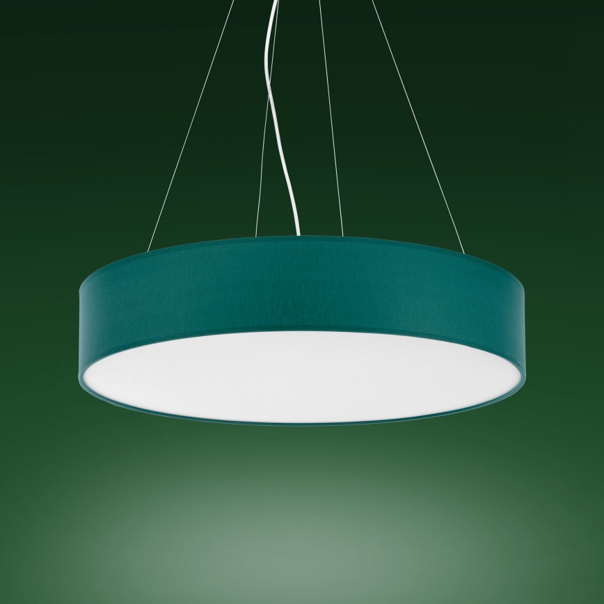 Suspension filaire RONDO 4xE27/15W/230V verte