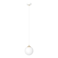 Suspension filaire ROYAL 1xE14/10W/230V d. 14 cm blanc