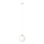 Suspension filaire ROYAL 1xE14/10W/230V d. 14 cm blanc