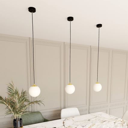 Suspension filaire ROYAL 1xE14/10W/230V d. 14 cm noir