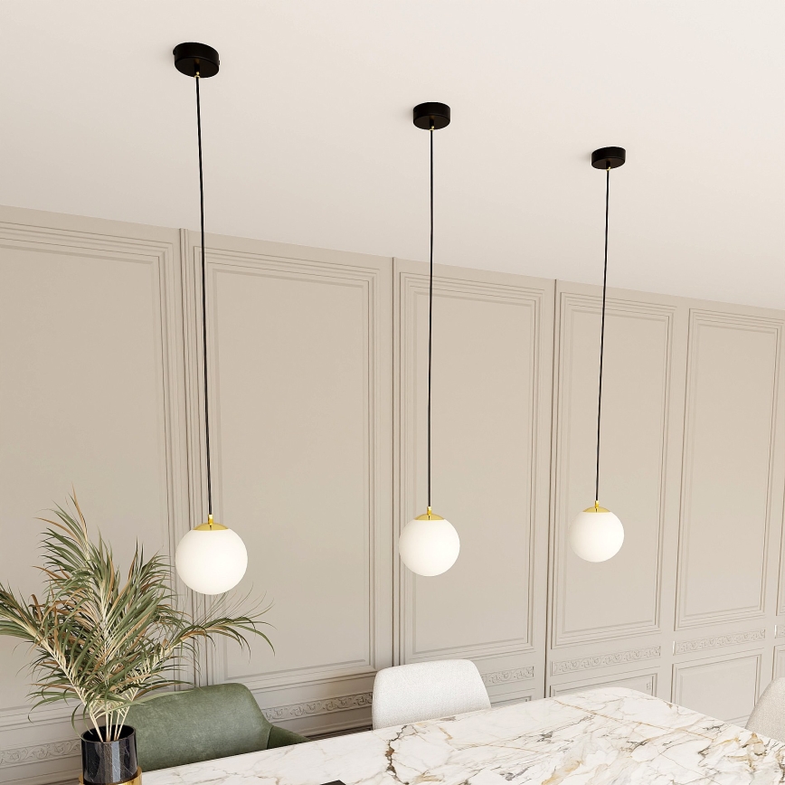 Suspension filaire ROYAL 1xE14/10W/230V d. 14 cm noir