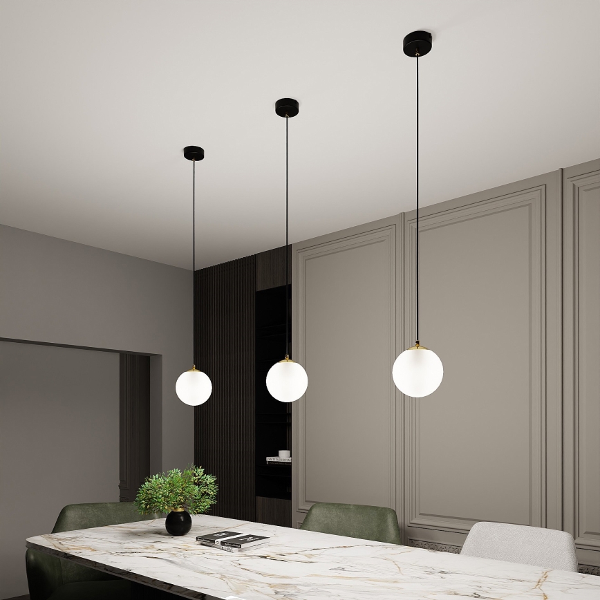 Suspension filaire ROYAL 1xE14/10W/230V d. 14 cm noir