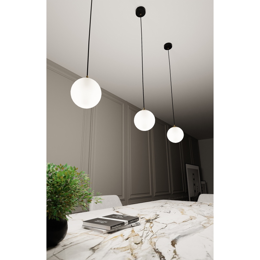 Suspension filaire ROYAL 1xE14/10W/230V d. 14 cm noir
