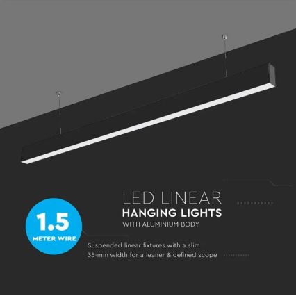 Suspension filaire SAMSUNG CHIP LED/40W/230V 4000K noire