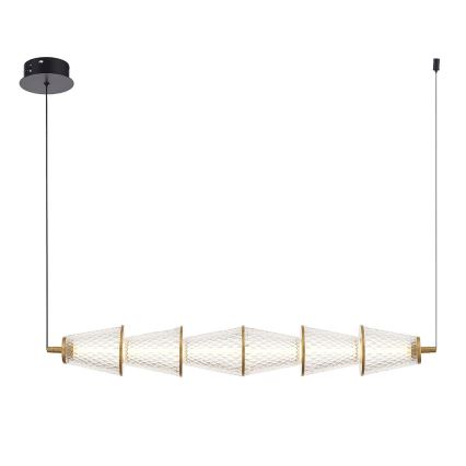 Suspension filaire SANSA LED/11W/230V doré/transparent