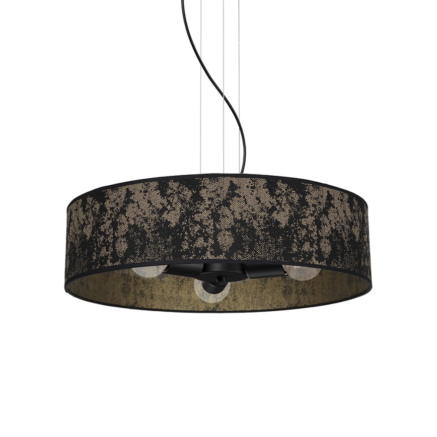 Suspension filaire SATINO 3xE27/60W/230V dorée