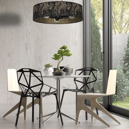 Suspension filaire SATINO 3xE27/60W/230V dorée