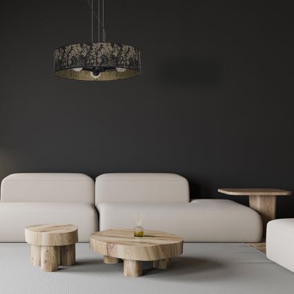 Suspension filaire SATINO 3xE27/60W/230V dorée