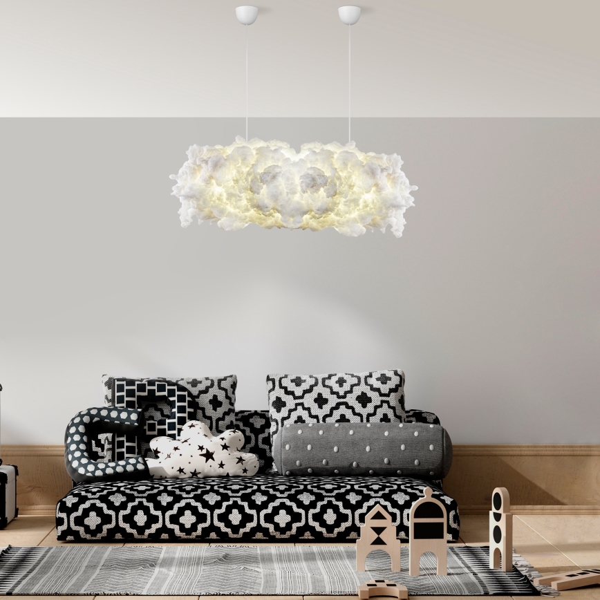 Suspension filaire SERENE 1xE27/40W/230V blanc