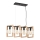 Suspension filaire SERIES 4xE27/11W/230V bois/noir